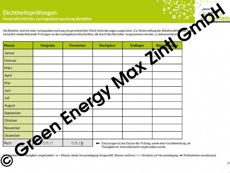 Sonstige Biogastechnik tip Green Energy Biogas: Biogastagebuch, Neumaschine in Mitterteich (Poză 1)