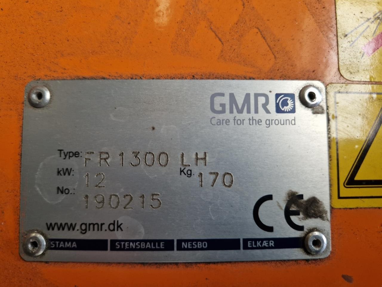 Sonstige Gartentechnik & Kommunaltechnik tip GMR FR 1300 LH, Gebrauchtmaschine in Jelling (Poză 4)