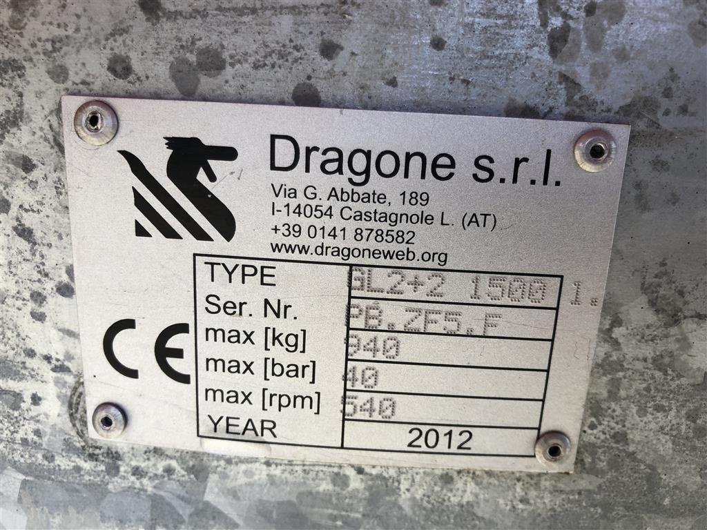 Sprühgerät tip DRAGONE 2+2 1500 liter, Gebrauchtmaschine in Ringe (Poză 4)