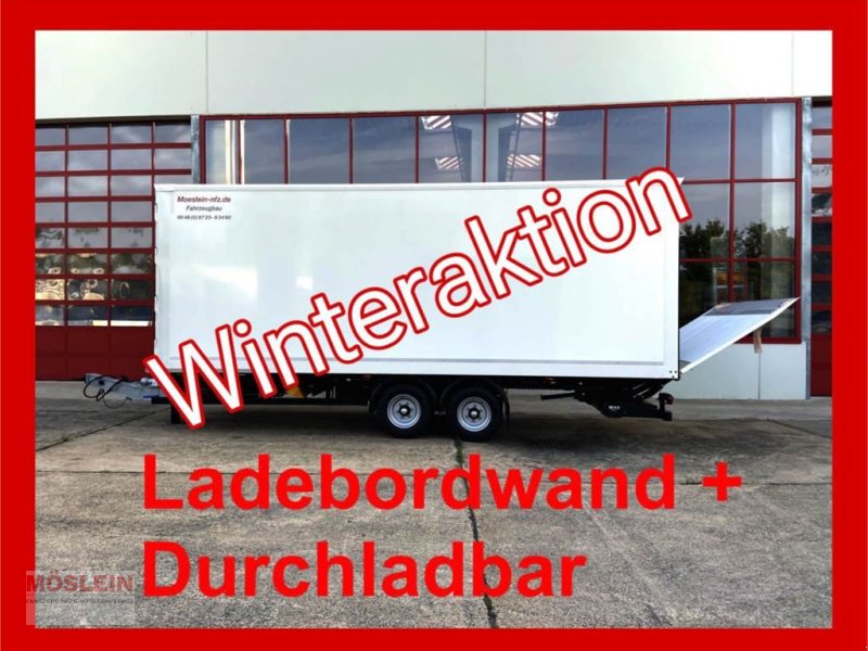 Anhänger tip Möslein TK0105D-L Weiß Tandem Koffer, Ladebordwand 1,5 t, Gebrauchtmaschine in Schwebheim (Poză 1)