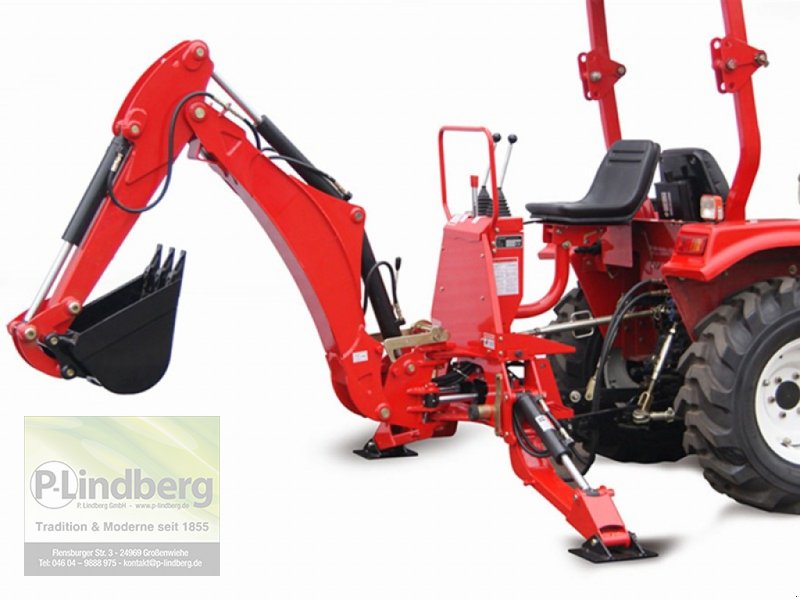 Sonstige Bagger & Lader tip P.Lindberg GmbH Hydraulischer Heckbagger für Traktoren 3-Punkt Schaufel Haus NEU, Neumaschine in Großenwiehe (Poză 1)