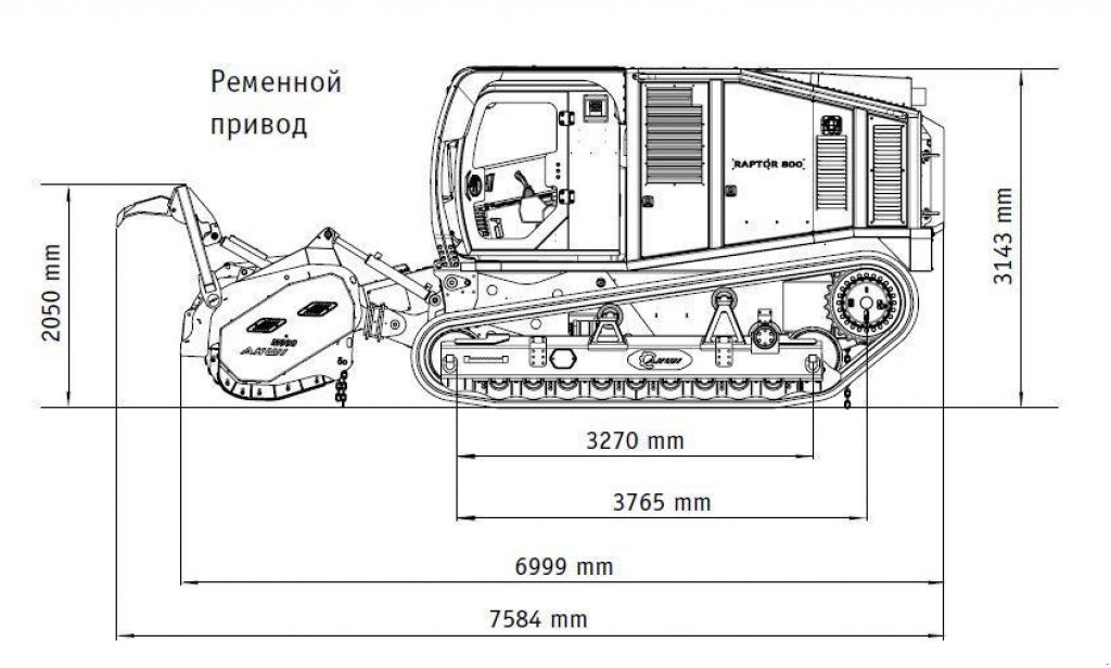 Straßenfräse tip Prinoth Raptor 800, Gebrauchtmaschine in Київ (Poză 2)